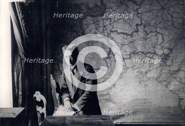 Prime Minister of the Russian Provisional Government Alexander Kerensky in his bureau in the Winter 