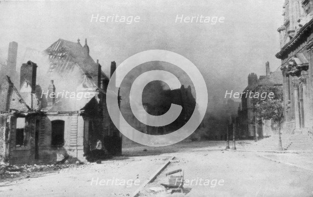 The ruins of Cambrai, France, First World War, 1918. Artist: Unknown
