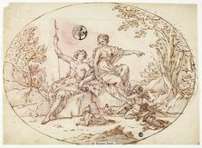 Venus and Adonis, 17th century. Creator: Gennaro Landi.