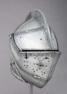 Close Helmet for the Tourney, Austrian, Innsbruck, dated 1552. Creator: Unknown.