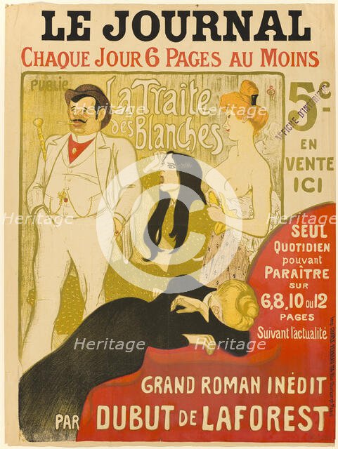 La Traite des Blanches, 1899. Creator: Theophile Alexandre Steinlen.