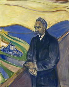 Friederich Nietzsche. Artist: Munch, Edvard (1863-1944)