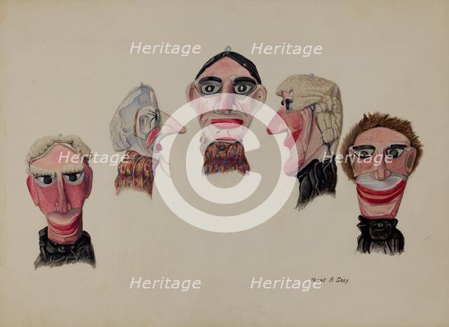 Marionette (Details), c. 1937. Creator: Frank Gray.