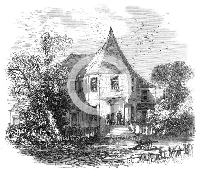 Head-quarters of officers and sailors at Morant Bay, Jamaica, 1865. Creator: Unknown.