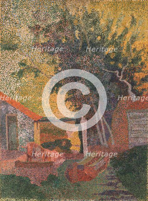 Boat Along a Bank, 1894 or 1895. Creator: Jan Vijbrief.