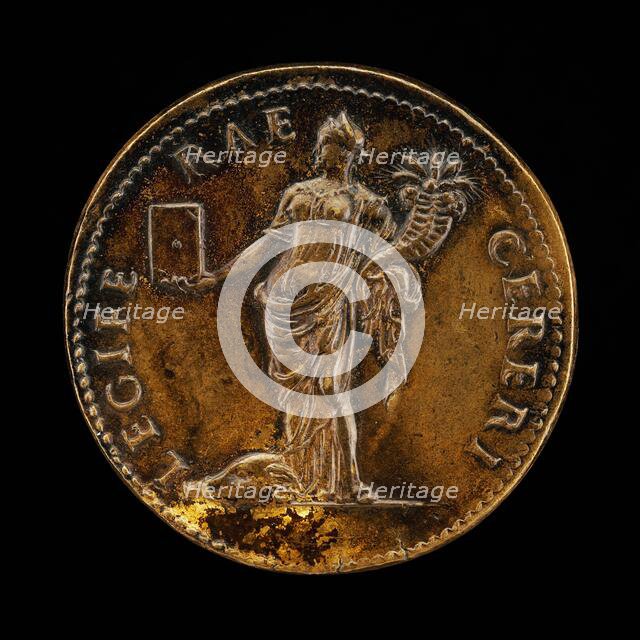 Ceres with Book and Cornucopiae [reverse]. Creator: Giovanni da Cavino.