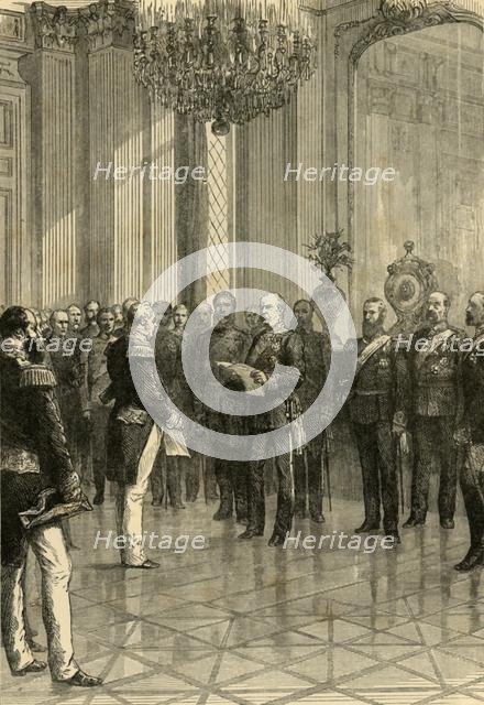 'Versailles, 1871: Proclaiming King William Emperor of Germany', 1890.   Creator: Unknown.