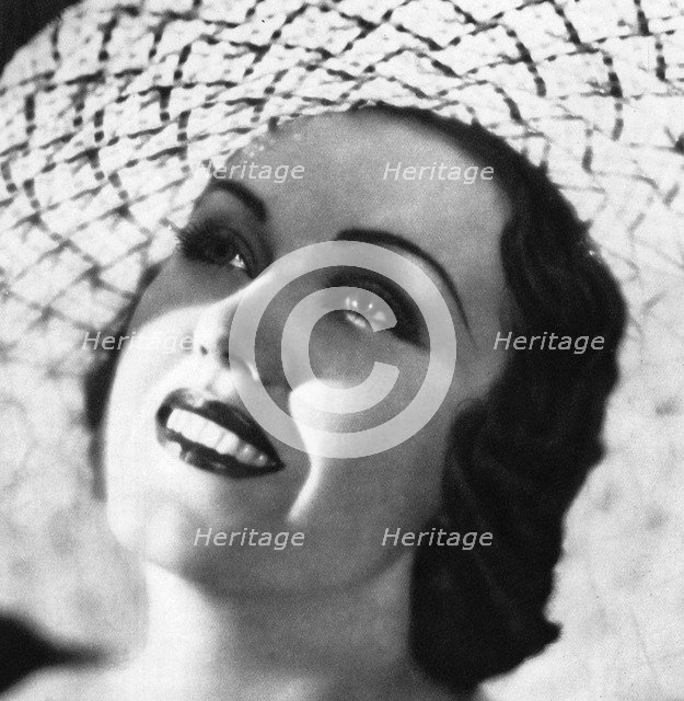 Fay Wray, Canadian-born American film actress, 1934-1935. Artist: Unknown