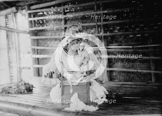 Cotton gin, Batangas, between c1915 and c1920. Creator: Bain News Service.