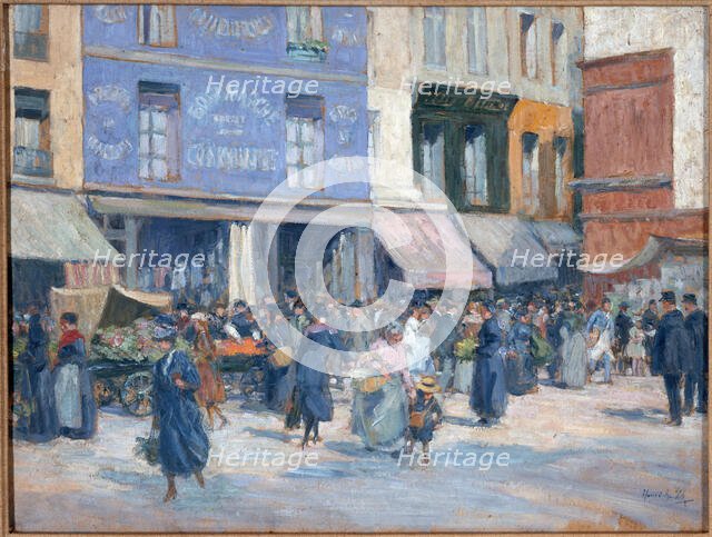 Rue Mouffetard, c1920. Creator: Henri Achillo Zo.