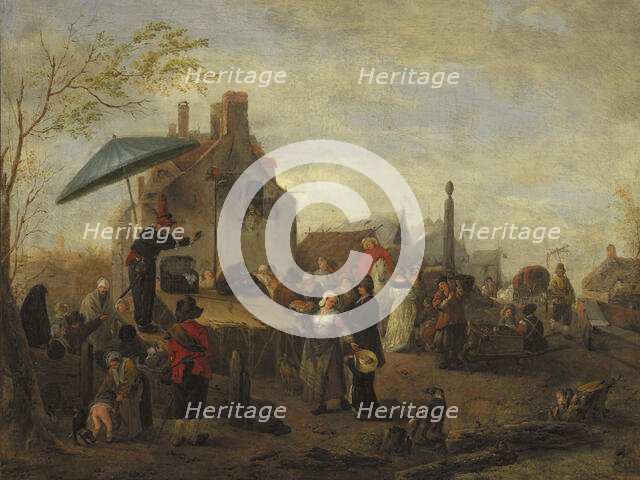 Juggers at a Market. Creator: Philip Wouverman.