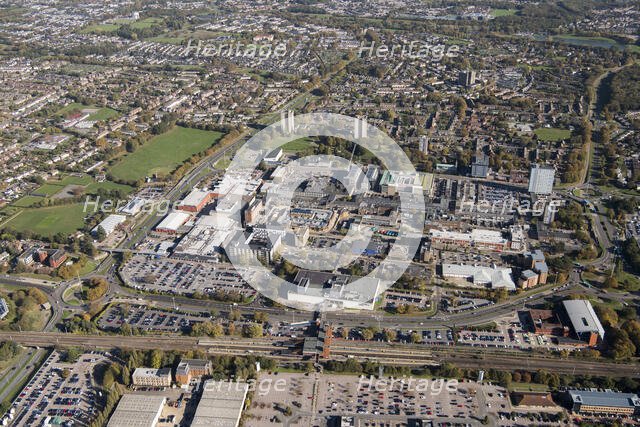 Stevenage town centre, Hertfordshire, 2018. Creator: Damian Grady.