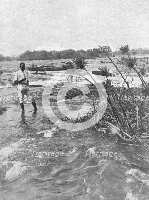 ''Rapides du Zambeze en amont des chutes Victoria; Afrique Australe', 1914. Creator: Unknown.