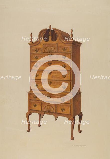 Highboy, c. 1939. Creator: Leonard Battee.