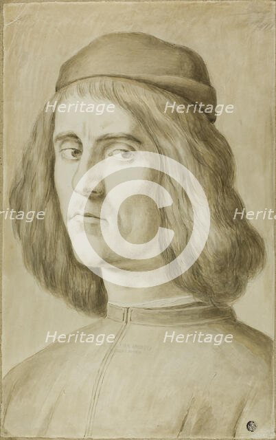 Portrait Bust of a Young Man, after 1829. Creator: Unknown.