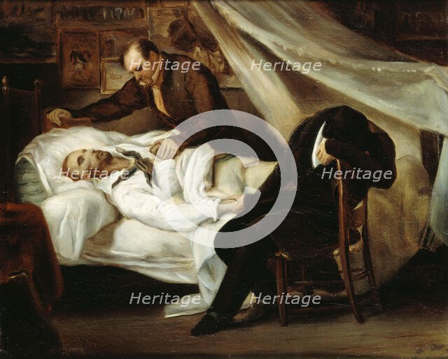 The death of Théodore Géricault, 1824. Creator: Scheffer, Ary (1795-1858).