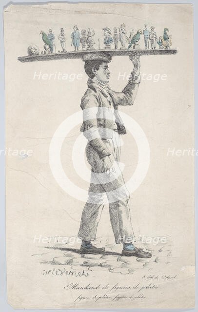 Merchant of Plaster Figures, ca. 1822. Creator: Carle Vernet.