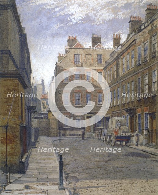 Gough Square, London, 1881. Artist: John Crowther