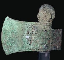Chinese bronze axe-head, 11th century BC. Artist: Unknown