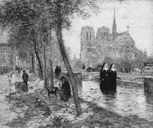 Notre Dame de Paris, 1890/95. Creator: Jean Francois Raffaelli.
