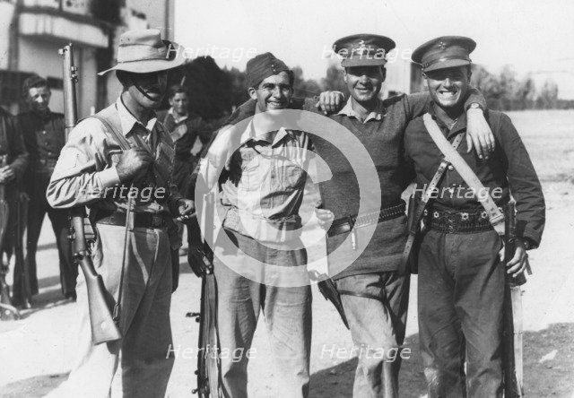 Members of the Special Night Squads in British Army uniform, Palestine, c1938-1939. Artist: Unknown