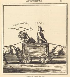 Le char de l'état en 1871, 1871. Creator: Honore Daumier.
