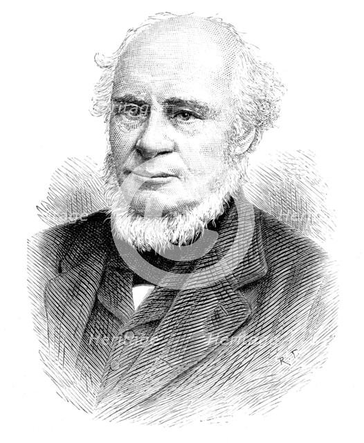 The Forth Bridge: Sir John Fowler, Bart., engineer, 1890. Creator: R. Taylor.