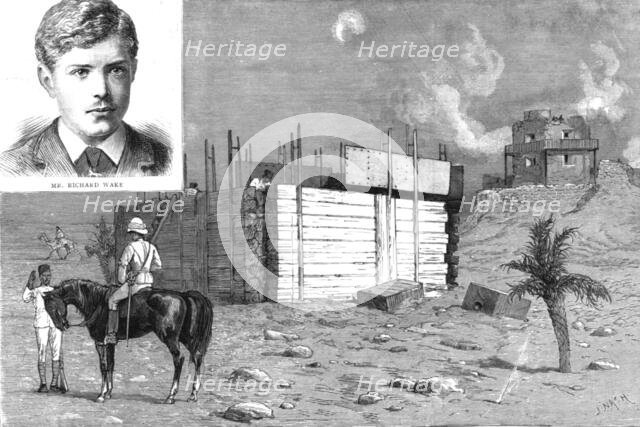 ''The Siege of Suakin (north eastern Sudan) A New Redoubt, put up by Egyptian troops in one day, Ins Creator: Unknown.