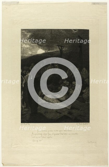 The Interment of Jesus, 1878. Creator: Antonio Piccinni.