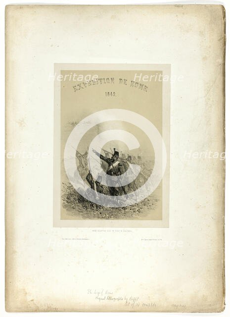 Expedition to Rome, 1849: Your reception is neither polite nor politic, from Souvenirs d’I..., 1851. Creator: Auguste Raffet.