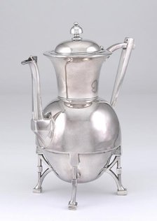 Coffee pot or teapot, 1870/73. Creator: Webster Manufacturing Company.