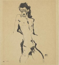 Self-Portrait, 1912. Creator: Schiele, Egon (1890-1918).