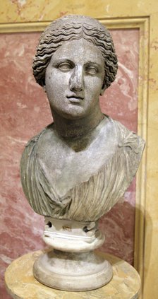 Head of Aphrodite, Goddess of Beauty and Love, 2nd century. Artist: Unknown