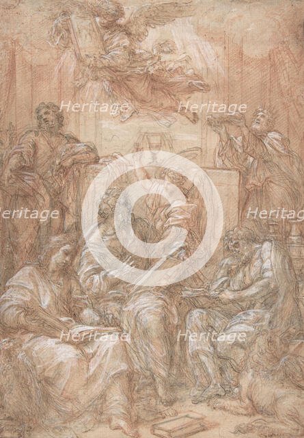 Allegory of the Old and New Dispensations, 1700-1708. Creator: Carlo Maratti.