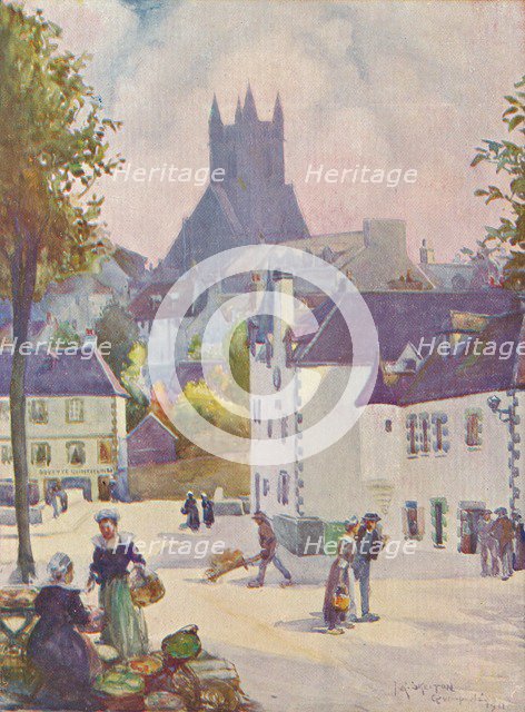 'Springtime in Brittany (Quimperlé)', 1911, (1913). Artist: Joseph Ratcliffe Skelton.