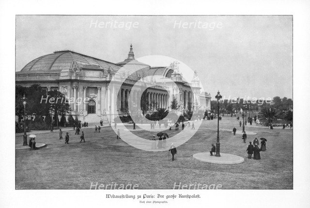 Fine Arts Palace, Paris World Exposition, 1889, (1900). Artist: Unknown