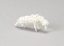 Grazing Lamb, France, 18th century. Creator: Verres de Nevers.