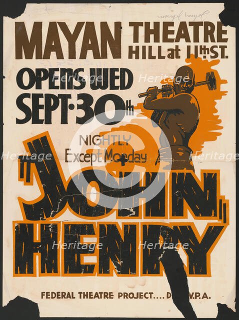 John Henry, Los Angeles, 1936. Creator: Unknown.