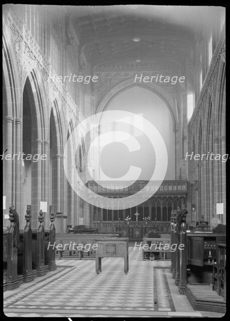 Cathedral Church of St Mary, Fennel Street, Manchester, 1942. Creator: George Bernard Wood.