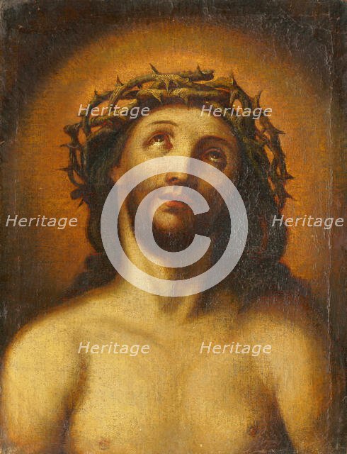 Bust of Christ with a Crown of Thorns, 17th century. Creator: Unknown.