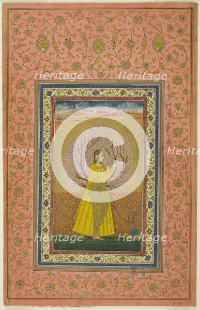 Young Woman Smoking a Huqqa, 18th century. Creator: Unknown.