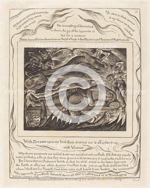Job's Evil Dreams, 1825. Creator: William Blake.