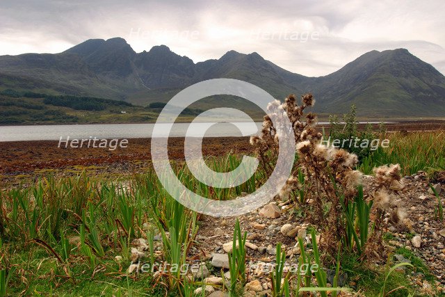 Bla Bheinn across Loch Slapin, Skye, Highland, Scotland.