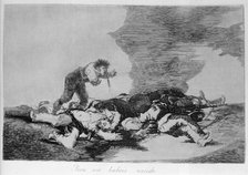 The Disasters of War, a series of etchings by Francisco de Goya (1746-1828), plate 12: 'Para eso …