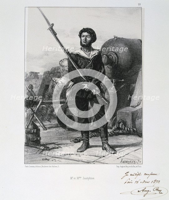 'M et Mme Josephine', Siege of Paris, Franco-Prussian War, 1870 (1872). Artist: Auguste Bry