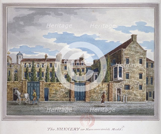 View of the Convent of the Sacred Heart on Hammersmith Road, London, c1794. Artist: Anon