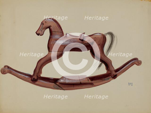 Hobby Horse Toy, 1935/1942. Creator: Raoul Du Bois.