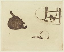 The Cats (Les chats), 1869. Creator: Edouard Manet.