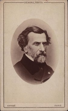 Portrait of the composer Ambroise Thomas (1811-1896), 1860s. Creator: Anonymous.
