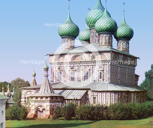 Church of the Resurrection in the Grove (from the other side), Kostroma, 1910. Creator: Sergey Mikhaylovich Prokudin-Gorsky.